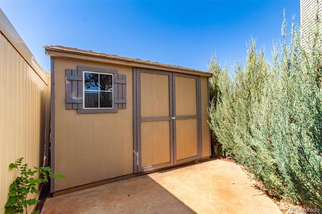 view of outbuilding