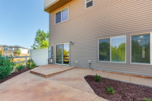 rear view of house with a patio area