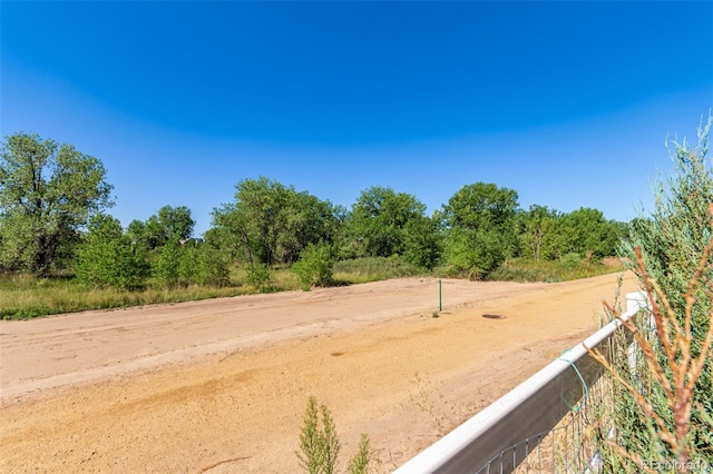 view of road