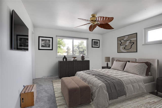 6584 S Clermont Ct, Centennial, CO 80121 - carpeted bedroom featuring a ceiling fan