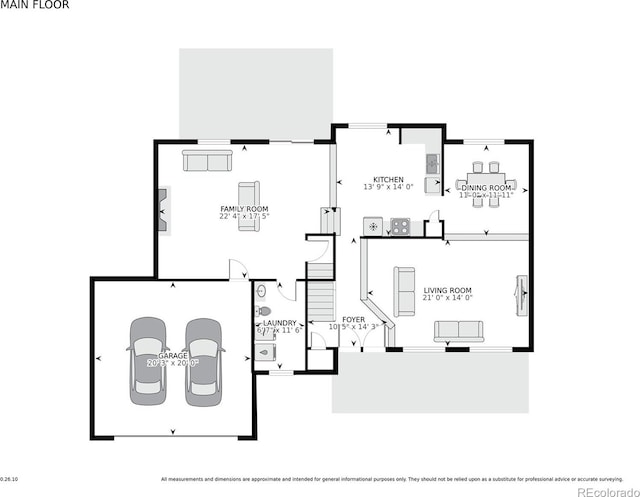 6584 S Clermont Ct, Centennial, CO 80121 - view of property floor plan