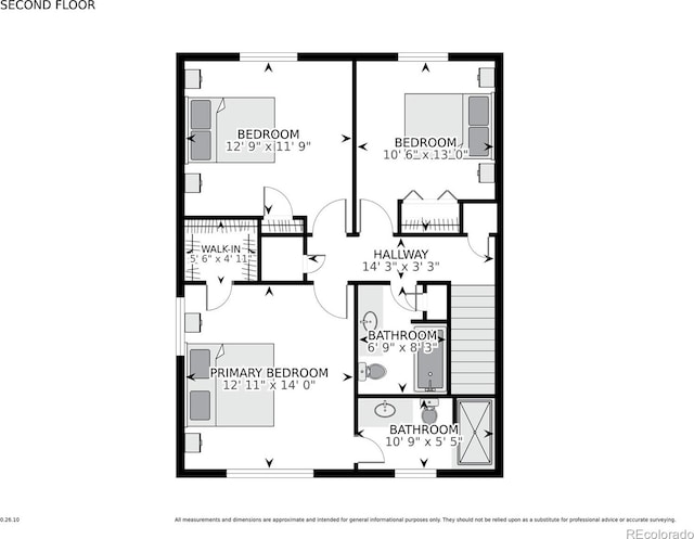 6584 S Clermont Ct, Centennial, CO 80121 - view of floor plan / room layout