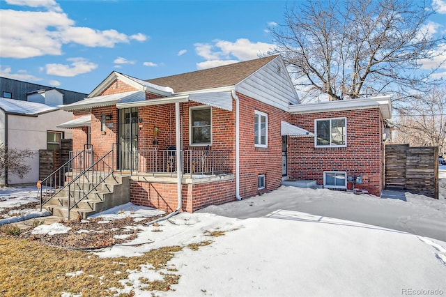 view of front of home