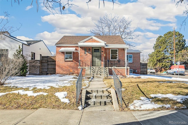 view of bungalow-style home