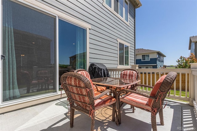 view of patio / terrace with outdoor dining area