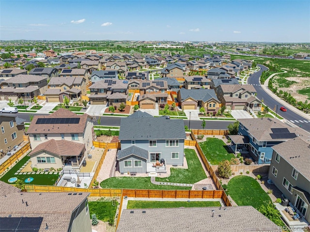aerial perspective of suburban area
