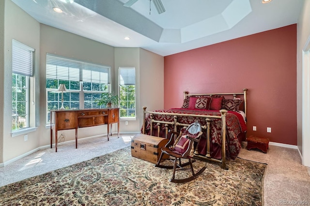 16644 Eolus Way, Broomfield, CO 80023 - bedroom with carpet flooring, recessed lighting, and a ceiling fan
