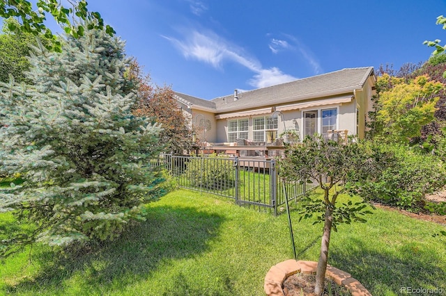 16644 Eolus Way, Broomfield, CO 80023 - back of house featuring stucco siding and a deck