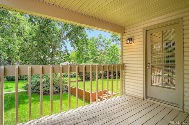 4780 W 102nd Pl, Westminster, CO 80031 - wooden deck featuring a lawn