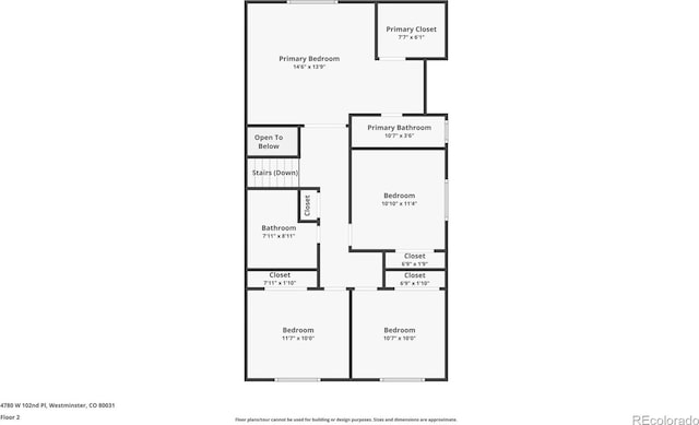 4780 W 102nd Pl, Westminster, CO 80031 - view of home floor plan