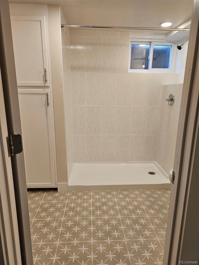 2274 S Cherry St, Denver, CO 80222 - full bathroom with tile patterned floors and a shower stall