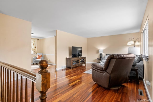 45 E Mikado Dr, Colorado Springs, CO 80919 - living room with wood finished floors and baseboards