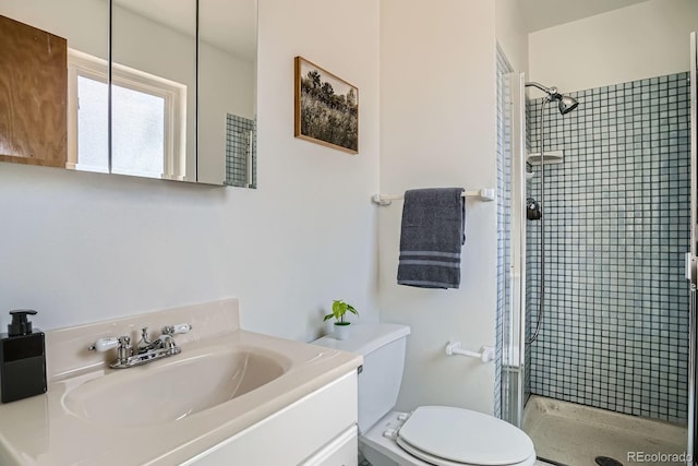 9270 Tennyson St, Westminster, CO 80031 - full bathroom featuring a shower stall, toilet, and vanity
