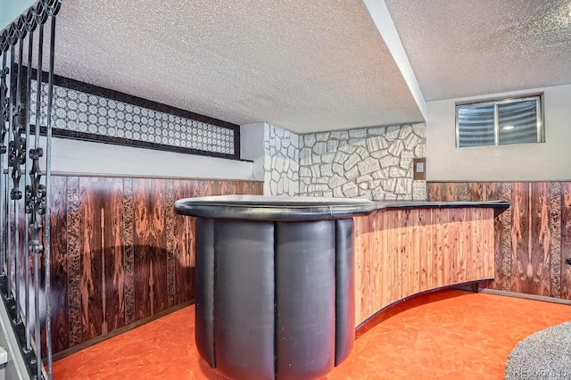 9270 Tennyson St, Westminster, CO 80031 - bar featuring a textured ceiling and wooden walls
