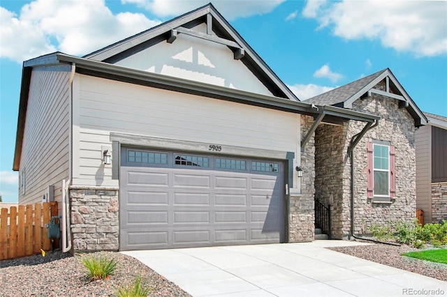 view of front of home featuring a garage