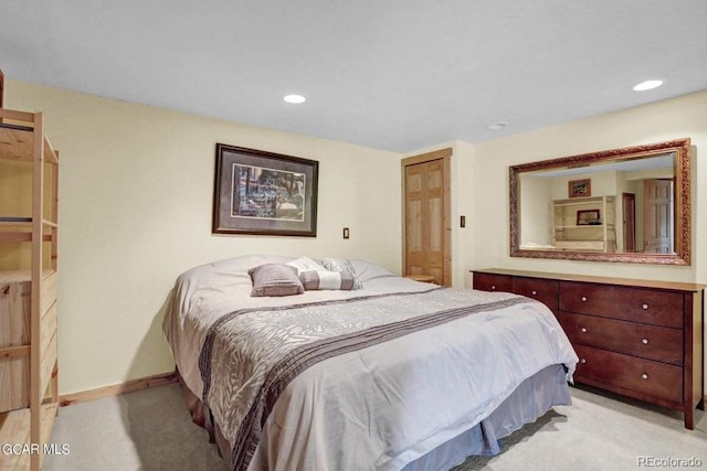 153 Gcr 135, Kremmling, CO 80459 - bedroom featuring baseboards, recessed lighting, and light colored carpet