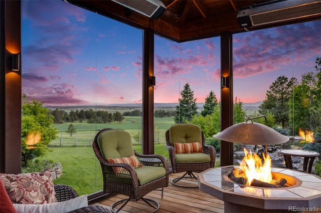 10914 Remmick Ridge Rd, Parker, CO 80134 - sunroom / solarium with hardwood / wood-style floors