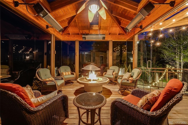 10914 Remmick Ridge Rd, Parker, CO 80134 - building lobby featuring wood ceiling and floor to ceiling windows
