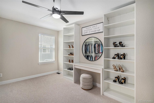 17174 E Rosebay Cir, Parker, CO 80134 - interior space featuring baseboards and ceiling fan