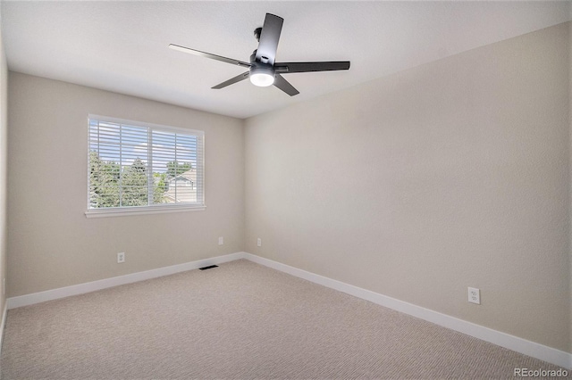 17174 E Rosebay Cir, Parker, CO 80134 - unfurnished room featuring ceiling fan and light colored carpet