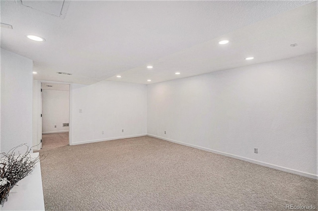 17174 E Rosebay Cir, Parker, CO 80134 - unfurnished room with light colored carpet and recessed lighting