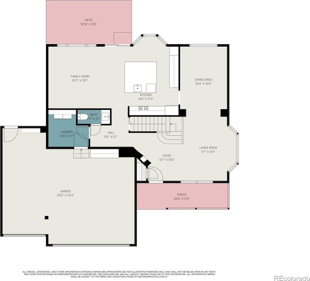 17174 E Rosebay Cir, Parker, CO 80134 - view of floor plan / room layout
