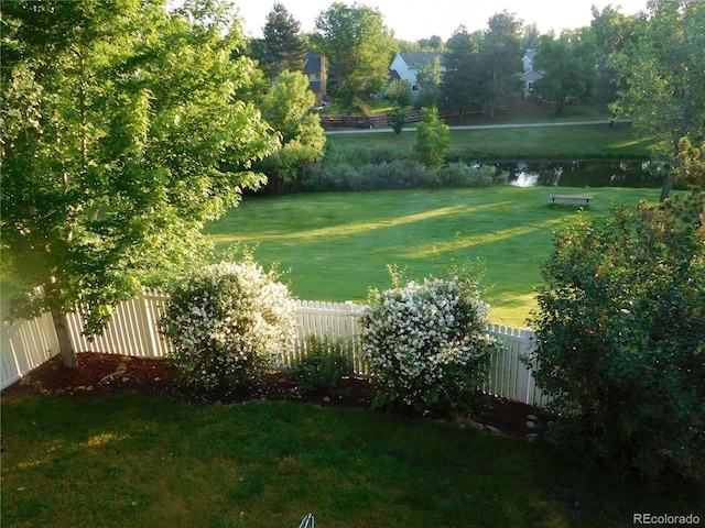 10433 Red Mtn W, Littleton, CO 80127 - view of yard with a water view