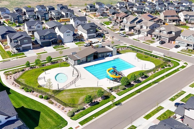 315 Zeppelin Way, Fort Collins, CO 80524 - aerial view of residential area with a pool
