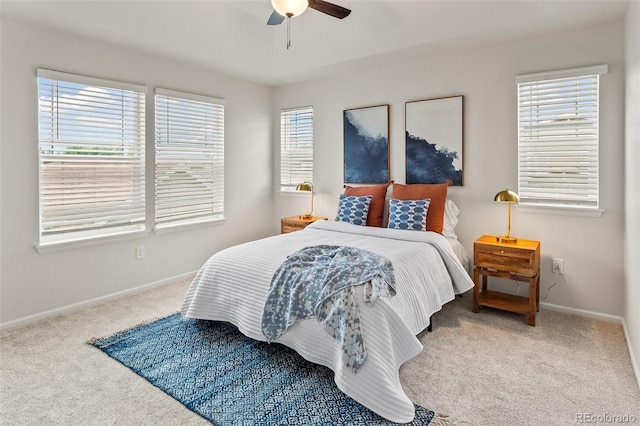 315 Zeppelin Way, Fort Collins, CO 80524 - bedroom with carpet, baseboards, and a ceiling fan