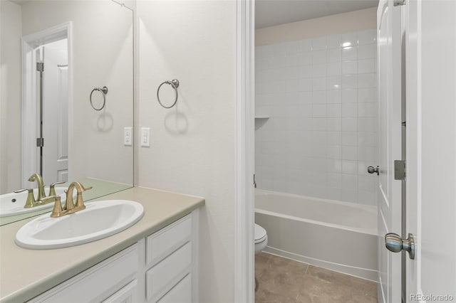 315 Zeppelin Way, Fort Collins, CO 80524 - bathroom featuring vanity, toilet, and washtub / shower combination
