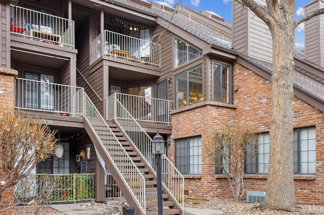 view of property with stairs