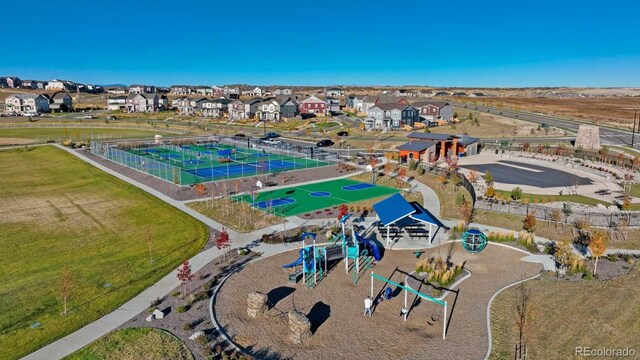 14373 Shasta Daisy Pt, Parker, CO 80134 - drone / aerial view featuring a residential view