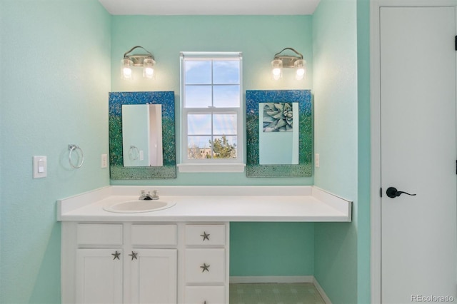 bathroom with vanity