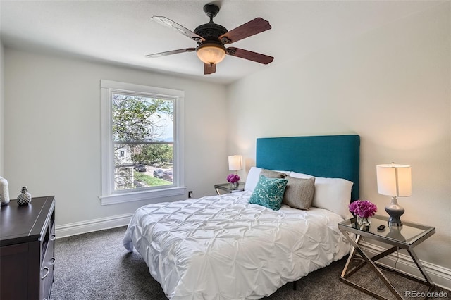 2564 N Emerson St, Denver, CO 80205 - carpeted bedroom featuring baseboards and ceiling fan