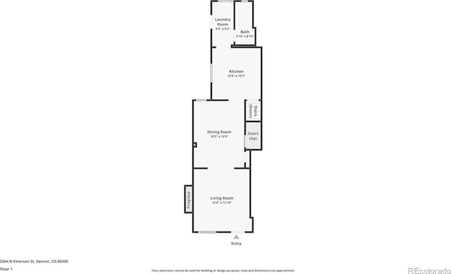 2564 N Emerson St, Denver, CO 80205 - floor plan / room layout