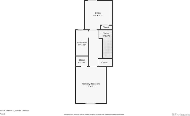 2564 N Emerson St, Denver, CO 80205 - property floor plan