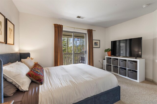 1501 Point Dr Unit 202, Frisco, CO 80443 - carpeted bedroom featuring access to outside