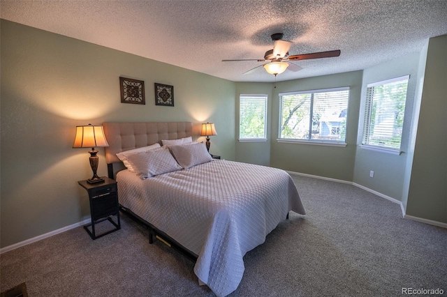 5630 W 115th Ave, Westminster, CO 80020 - carpeted bedroom with ceiling fan and a textured ceiling