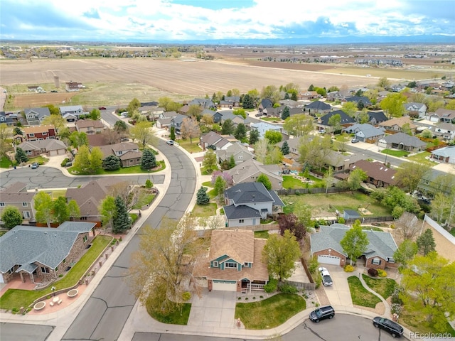 drone / aerial view with a residential view