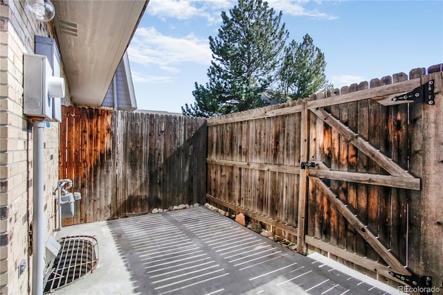 view of patio / terrace with fence