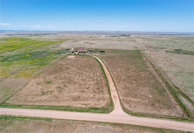 bird's eye view featuring a rural view