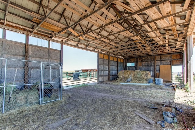 view of stable