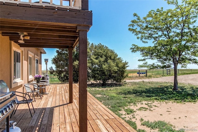 view of wooden terrace