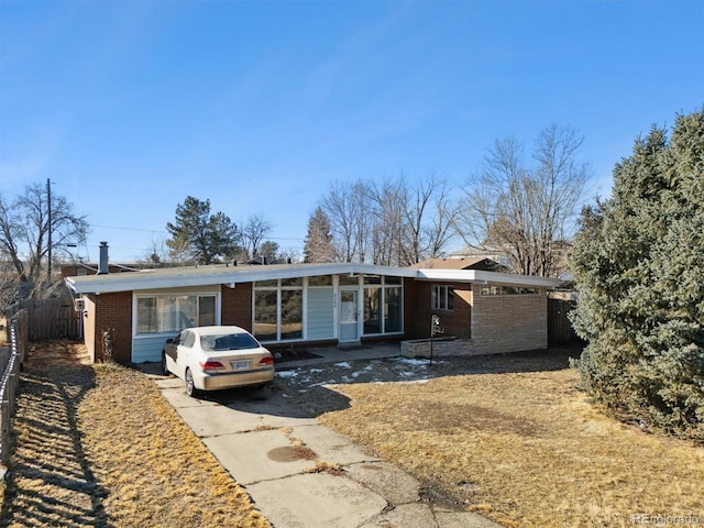 view of ranch-style house