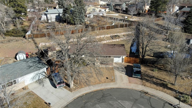 birds eye view of property