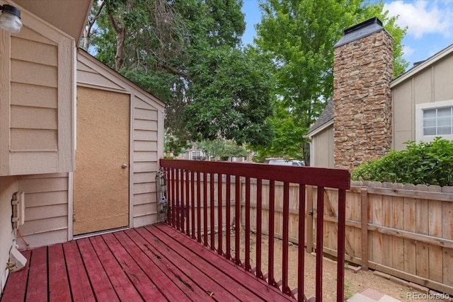 18131 E Arizona Ave Unit B, Aurora, CO 80017 - view of wooden deck