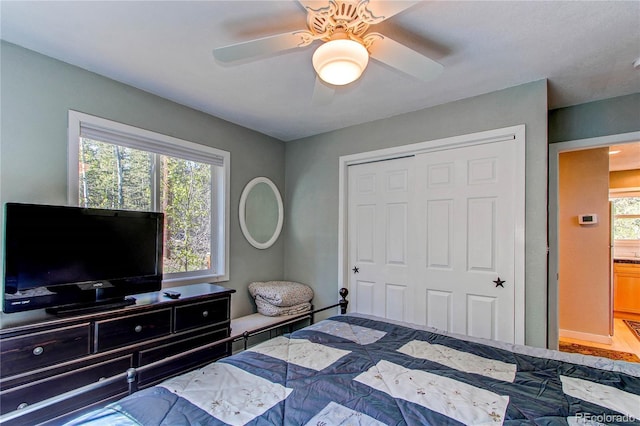 362 Kite Ct, Jefferson, CO 80456 - bedroom featuring a closet and a ceiling fan