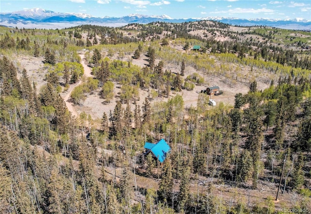 362 Kite Ct, Jefferson, CO 80456 - drone / aerial view of a mountainous background and a forest