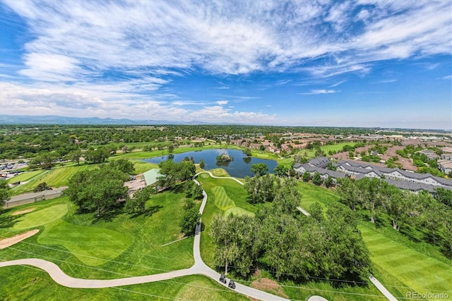 2945 W Riverwalk Cir Unit B, Littleton, CO 80123 - aerial perspective of suburban area with a nearby body of water and a golf club