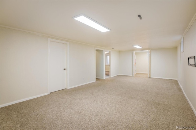 740 Lotus Way, Broomfield, CO 80020 - below grade area with light carpet and baseboards